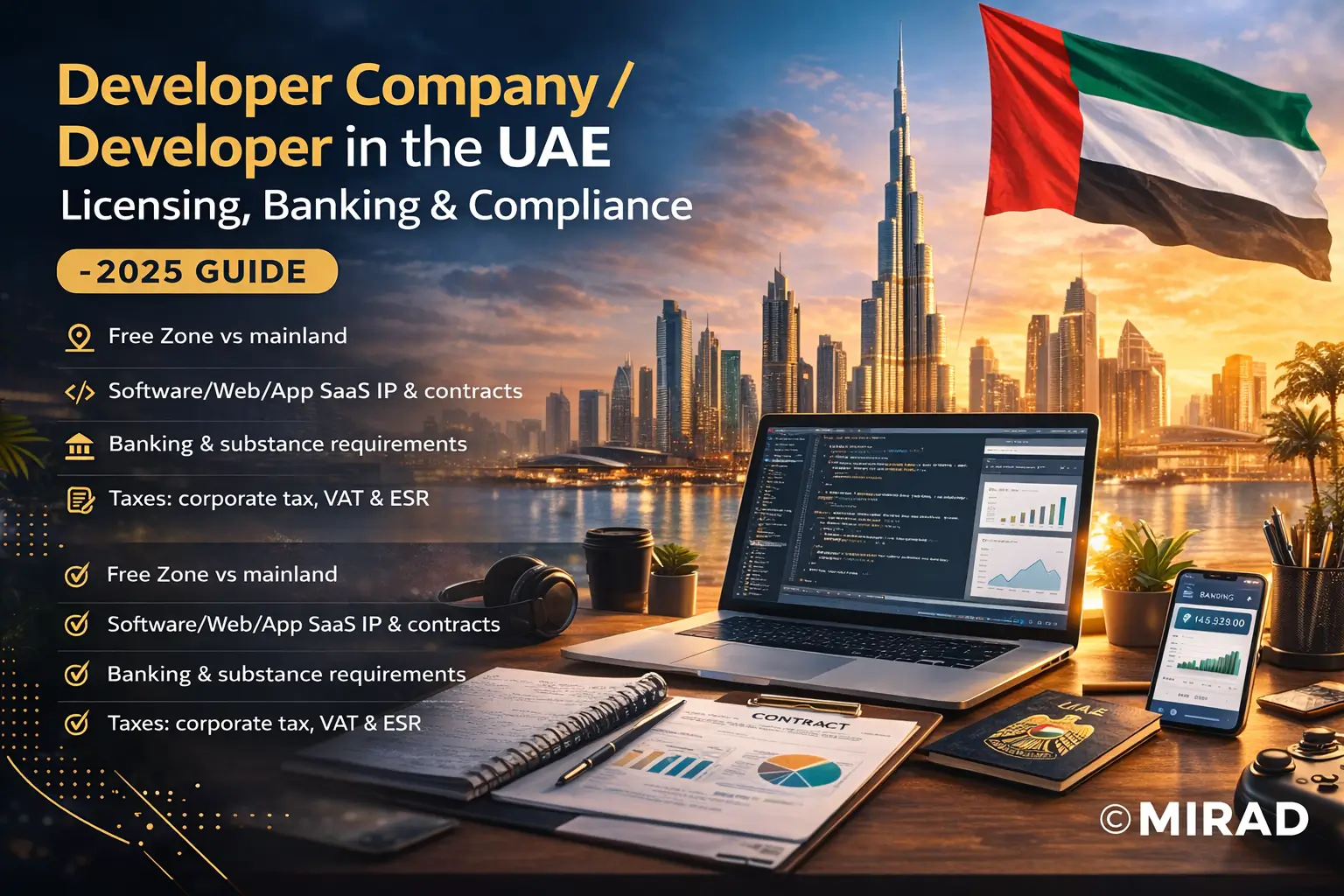 Developer Company / Developer in the UAE: Licensing, Banking Compliance - 2025 Guide — MIRAD Group Blog