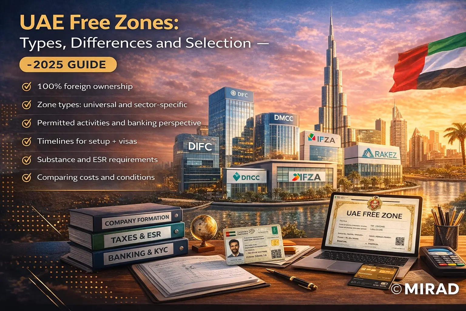 UAE Free Zones: Types, Varieties & Differences - 2025 Guide — MIRAD Group Blog