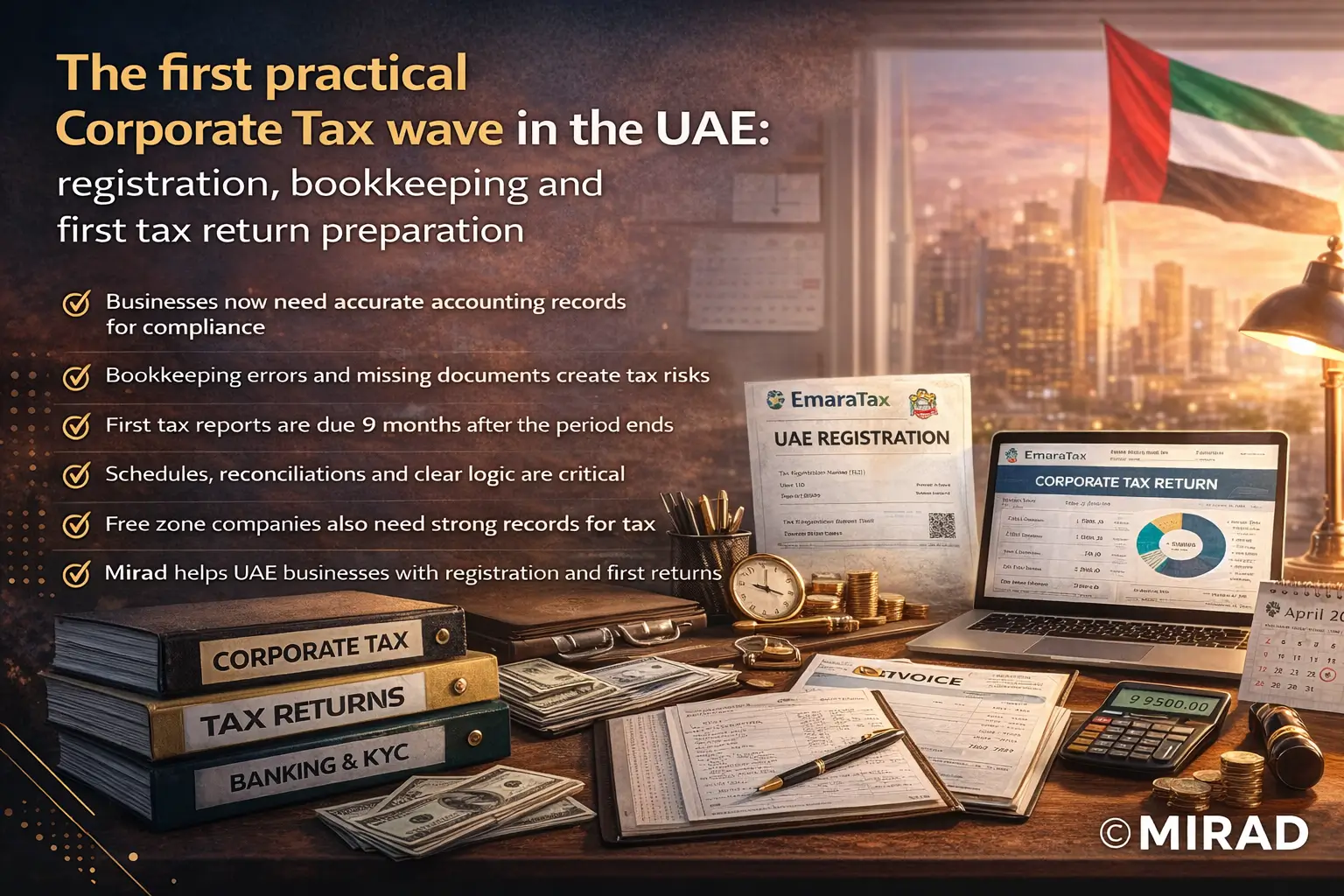 First Corporate Tax Wave in UAE: Registration & Preparation — MIRAD Group Blog